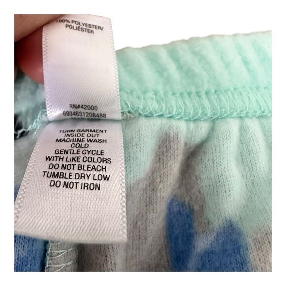 NWOT PINK Scottie Dog Fleece Pajama Set Blue Victoria’s Secret Small Deadstock - Picture 5 of 7